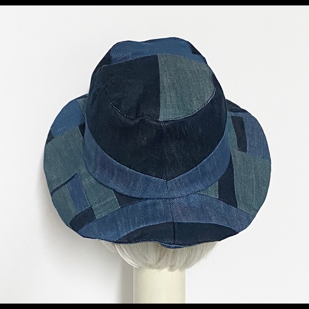 Upcycled patchwork bucket hat - Picture 9 of 11